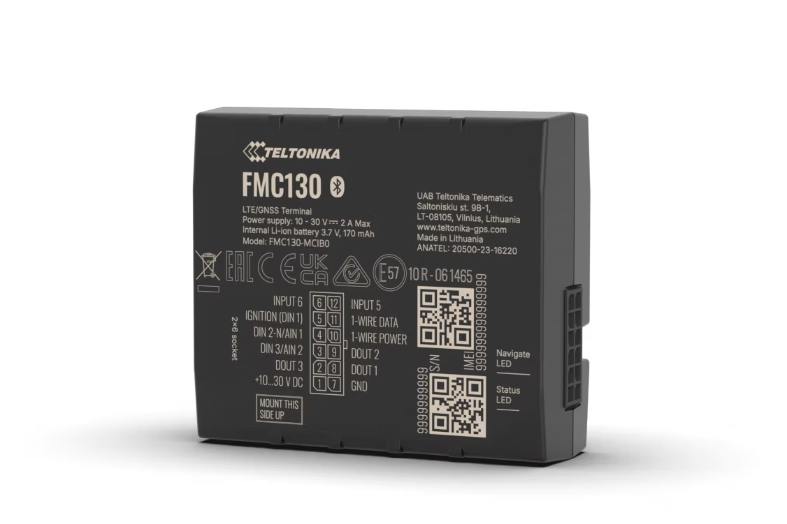 Teltonika FMC130 Advanced Tracker With 4G LTE Connection